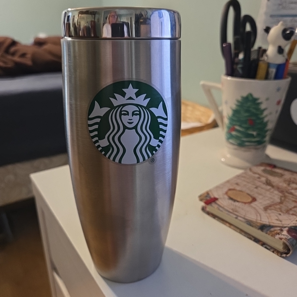 Starbucks Stainless Steel Tumbler with Green Logo